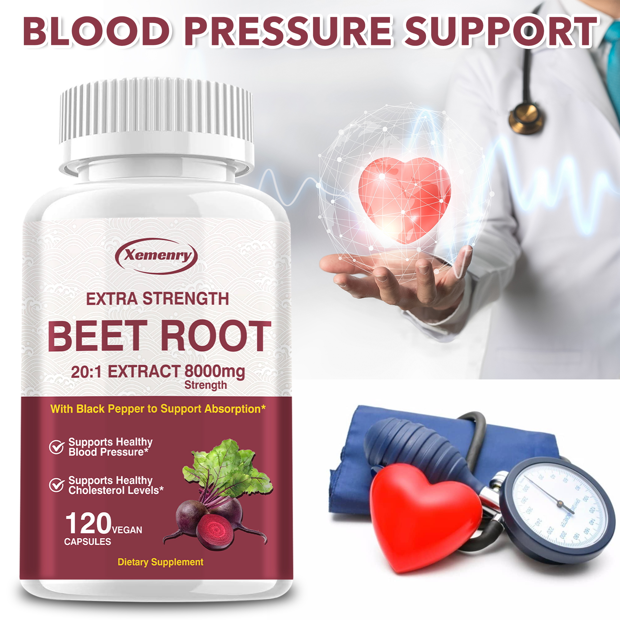 Valerian Root Capsule - Beet Root Capsules - Supports Healthy