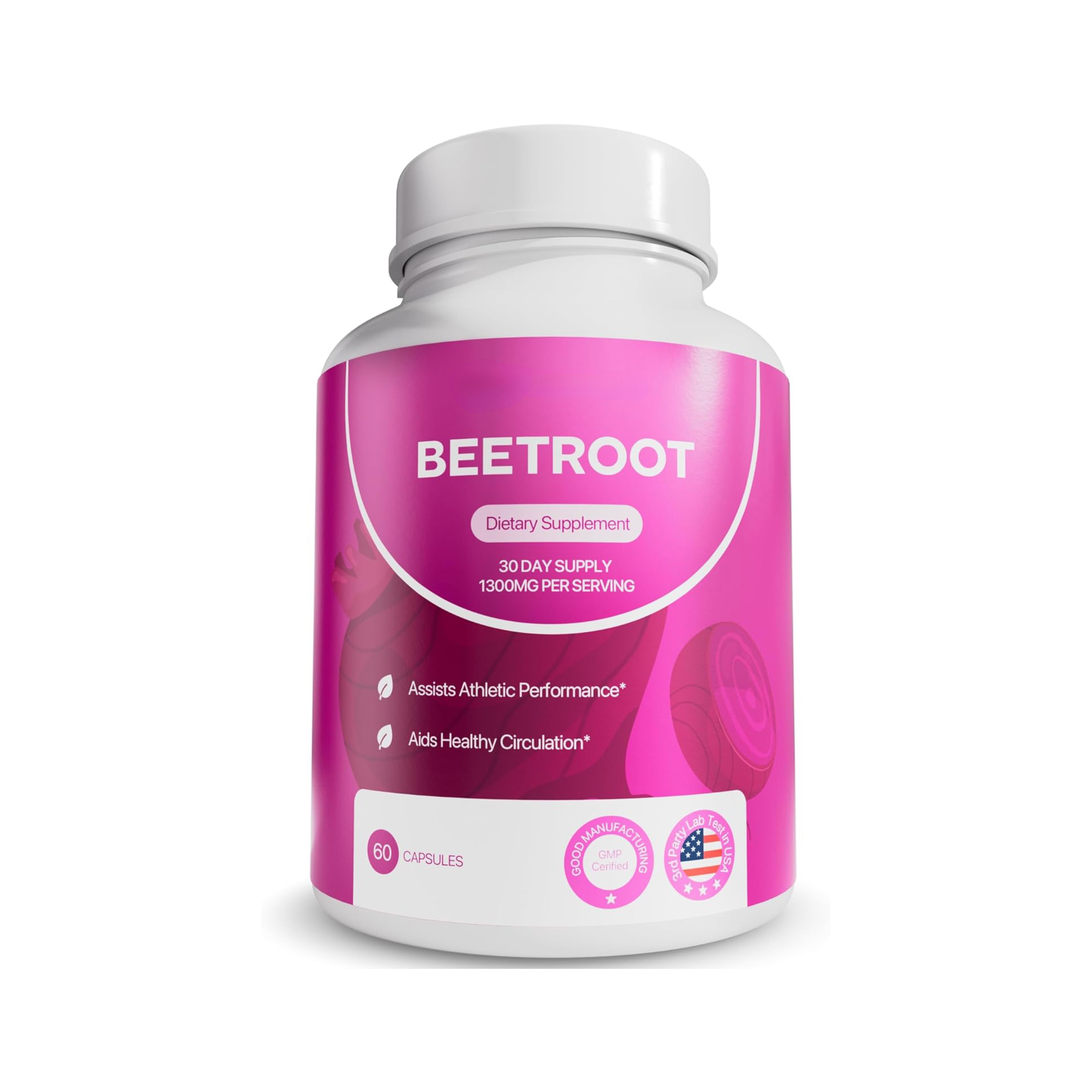 Valerian Root Capsule - Rosabella Organic Beet Root Capsules –1300mg
