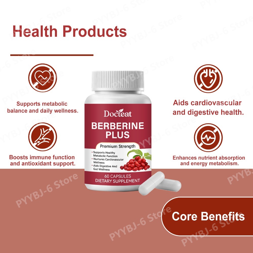 Berberine Plus Supplement 60Ca - Herbal Wellness For You 评论和价格