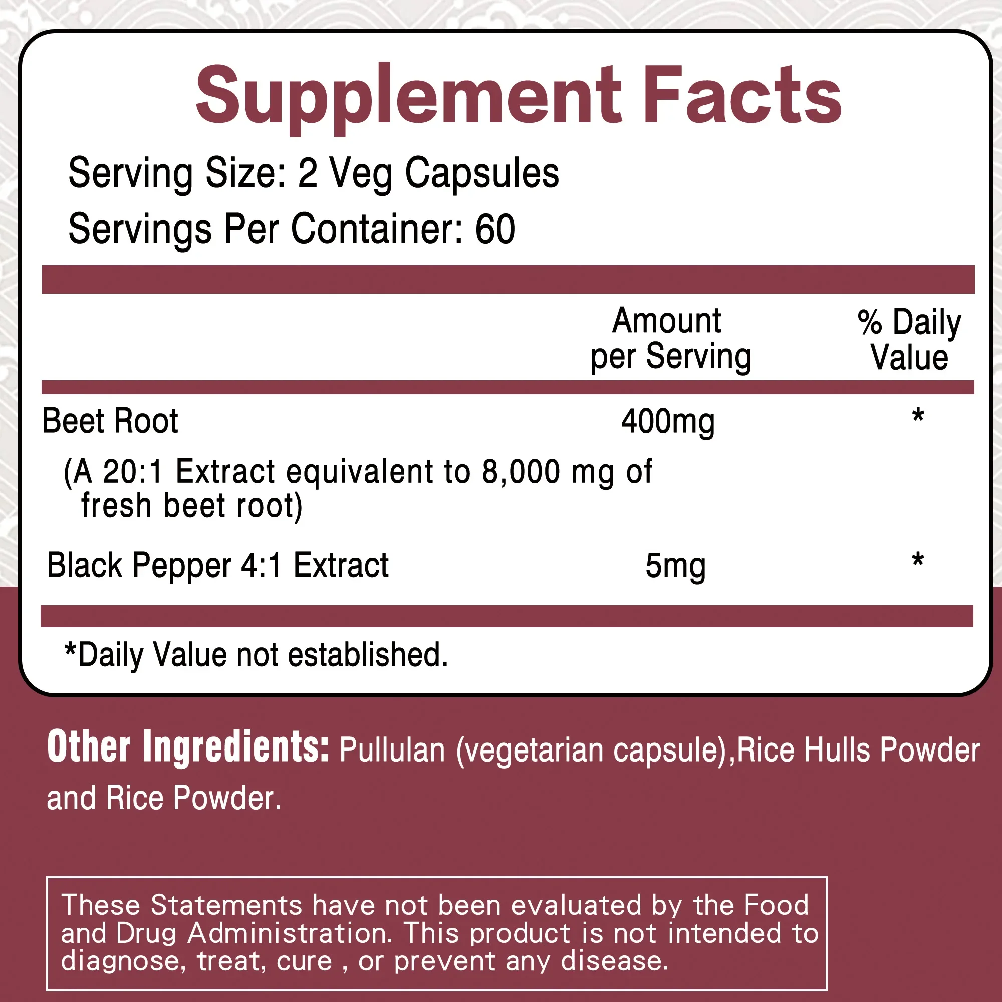 Beet Root Capsules - Supports  - Valerian Root Capsule 评论和价格