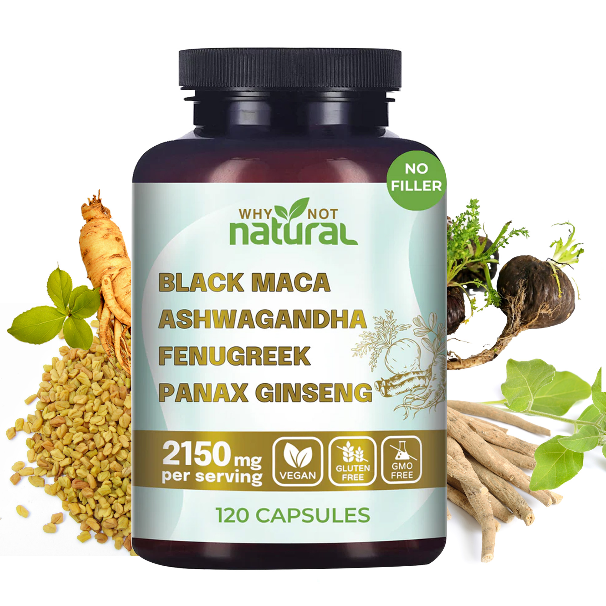 120pcs 4-in-1 Organic Black Ma - Valerian Root Capsule 评论和价格
