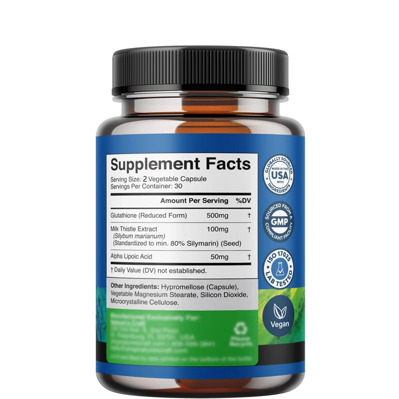 Reduced Glutathione Supplement - Milk Thistle Silymarin 评论和价格