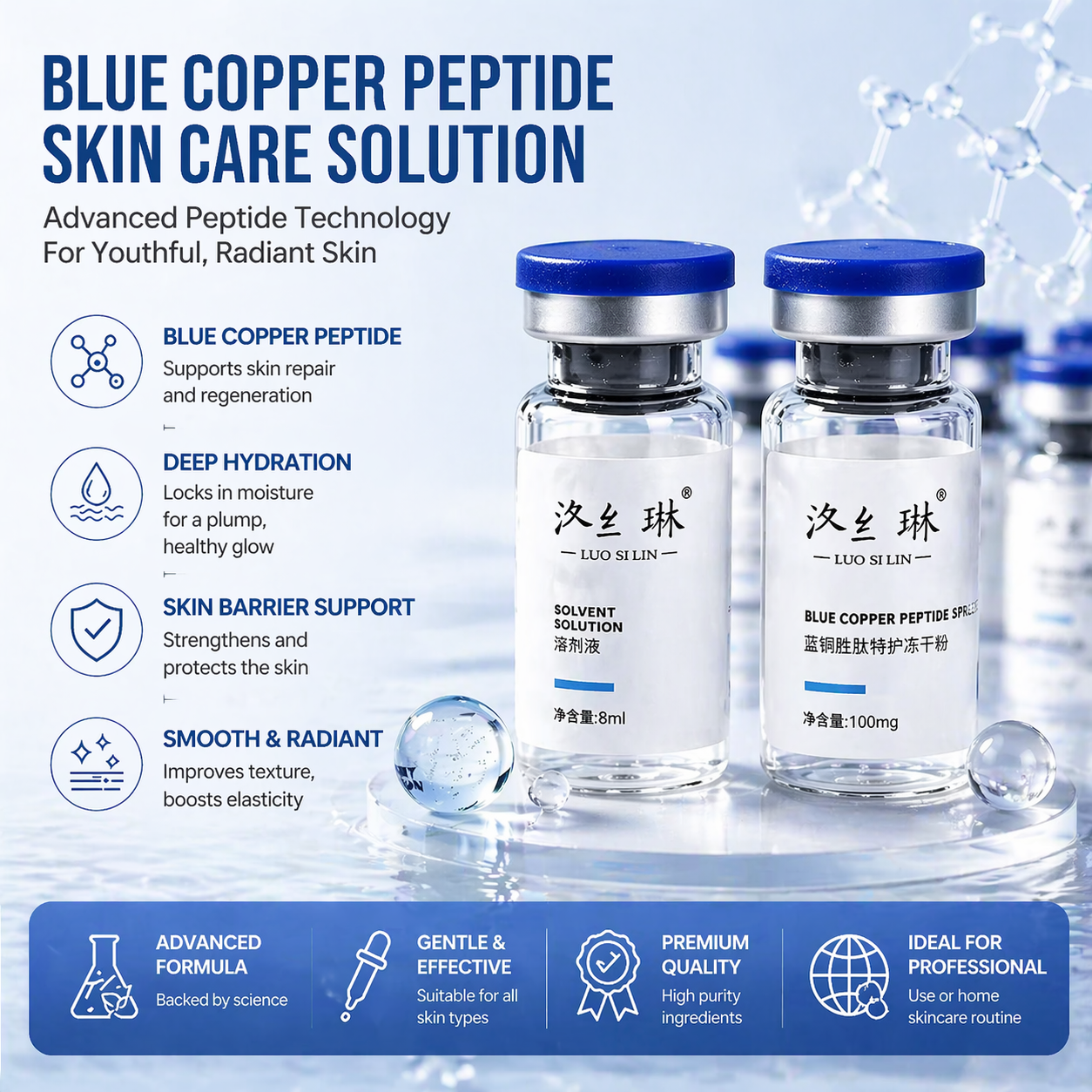 Blue Copper Peptide 100mg GHK- - Valerian Root Capsule 评论和价格