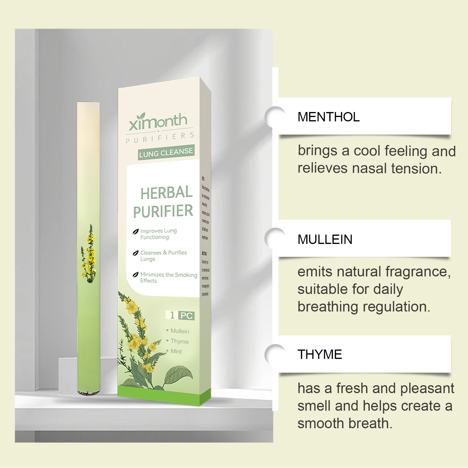 Natural Herbal Breathing Stick - Herbal Wellness For You 评论和价格