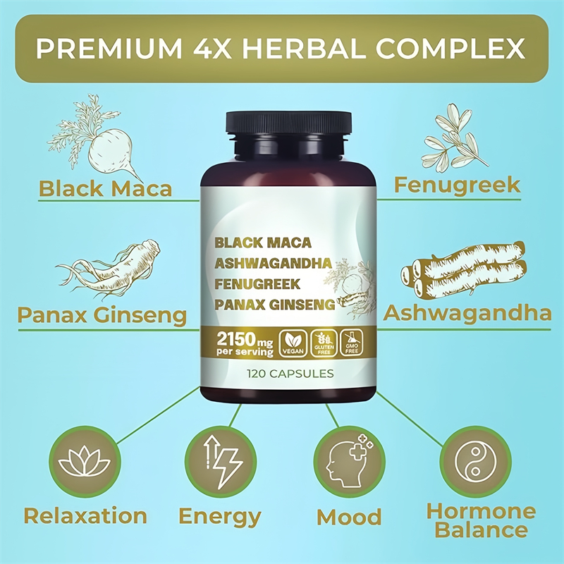 Original Black Maca Root, Ashw - Valerian Root Capsule 评论和价格