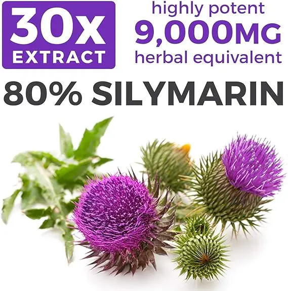 Organic Milk Thistle Capsules  - Milk Thistle Silymarin 评论和价格