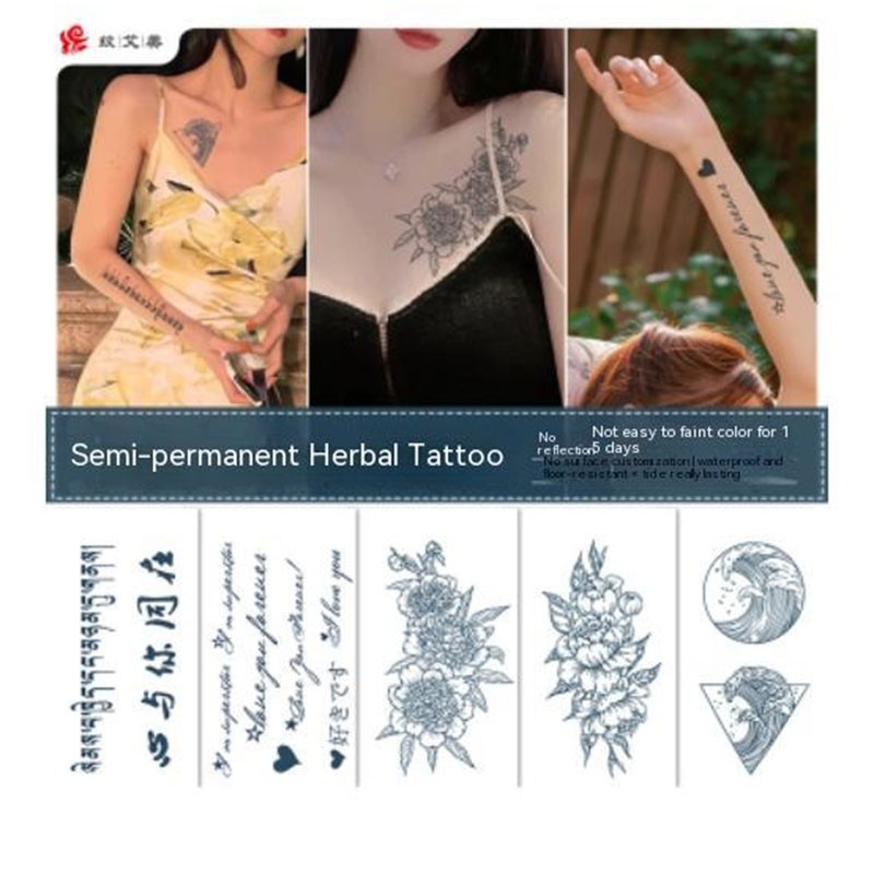 Herbal Tattoo Stickers  Creati - Herbal Wallpaper 评论和价格